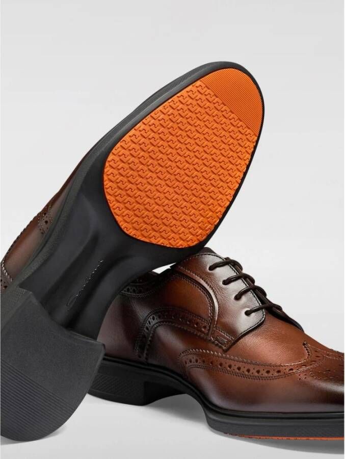 Santoni Klassieke leren brogue schoenen