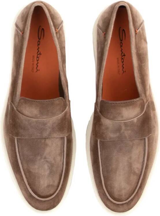 Santoni Klassieke Leren Loafers