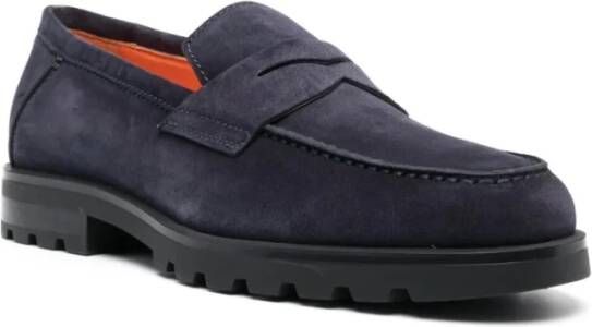 Santoni Klassieke Suede Penny Loafers