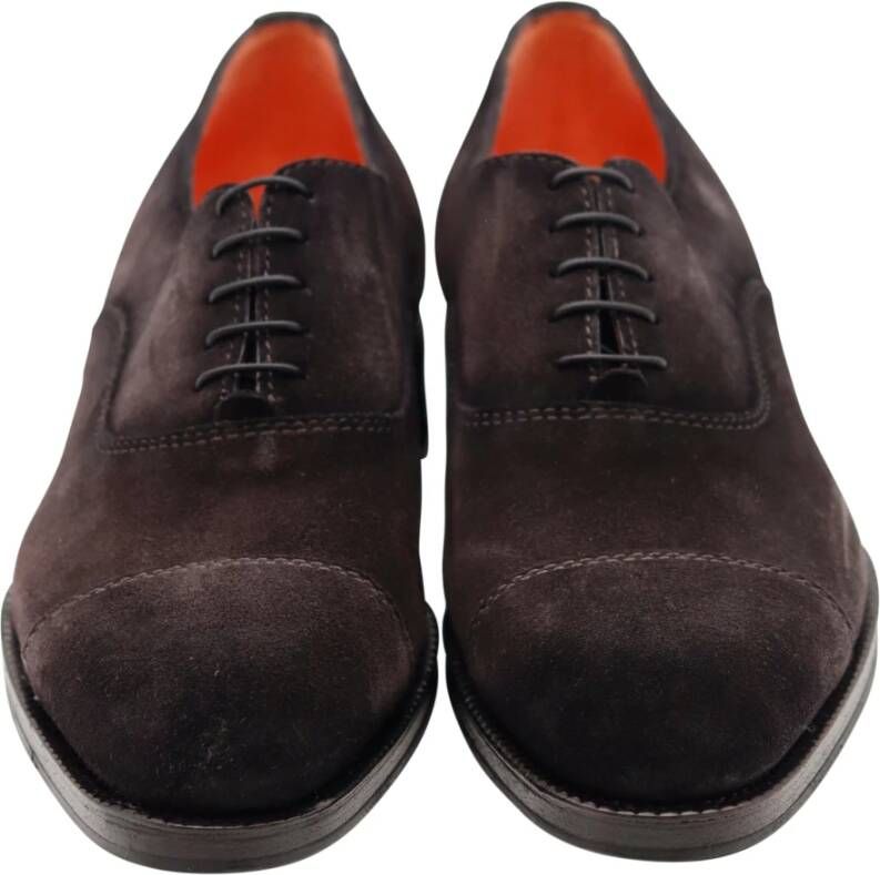 Santoni Laced Shoes Brown Heren