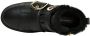 Santoni Leren sneakers met bontvoering en dubbele gespsluiting Zwart Dames - Thumbnail 2