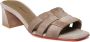 Santoni Leren Blokhak Sandalen - Thumbnail 2