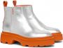 Santoni Leren Enkellaarzen Gray Dames - Thumbnail 2