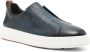 Santoni Leren Laceless Sneakers met Rubberen Zool - Thumbnail 2