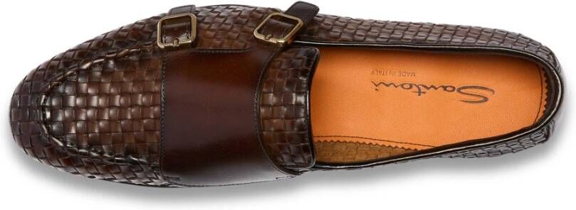 Santoni Leren Loafer