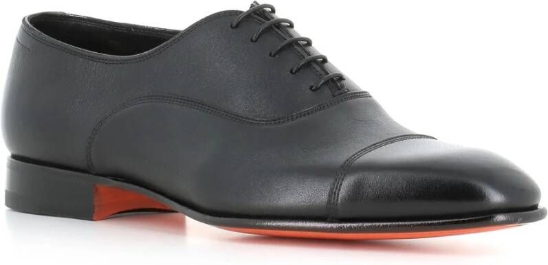 Santoni Leren Oxford Schoenen