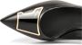 Santoni Leren pump met middelhoge hak voor dames - Thumbnail 2