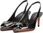 SANTONI Pumps Dames 70465 Maat: 38 Materiaal: Leer Kleur: Zilver - Thumbnail 2