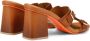 Santoni Leren sandaal met dubbele gesp voor dames - Thumbnail 2