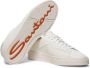 Santoni Leren Sneaker met Maxi Lettering White Heren - Thumbnail 5