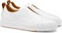Santoni Witte Slip-On Sneakers met Tan Detail White Heren - Thumbnail 3