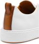 Santoni Witte Slip-On Sneakers met Tan Detail White Heren - Thumbnail 5