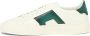 Santoni Witte Sneaker met Groene Inzetstukken White Heren - Thumbnail 5