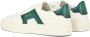 Santoni Witte Sneaker met Groene Inzetstukken White Heren - Thumbnail 6