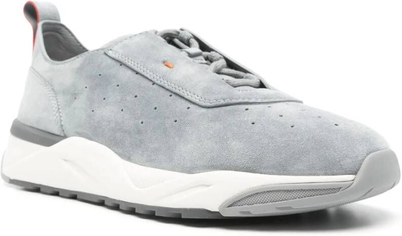 Santoni Leren Sneakers met Rubberen Zool