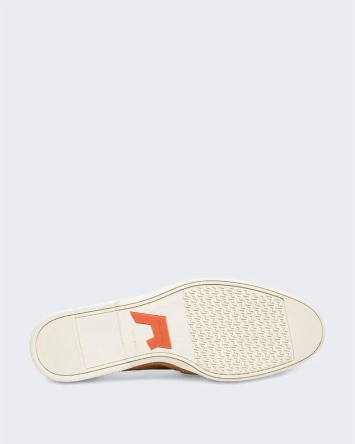 Santoni Lichtbruine Loafer voor Heren