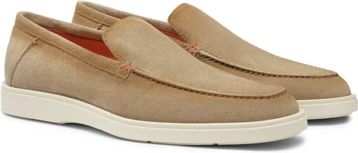 Santoni Loafers Beige Heren