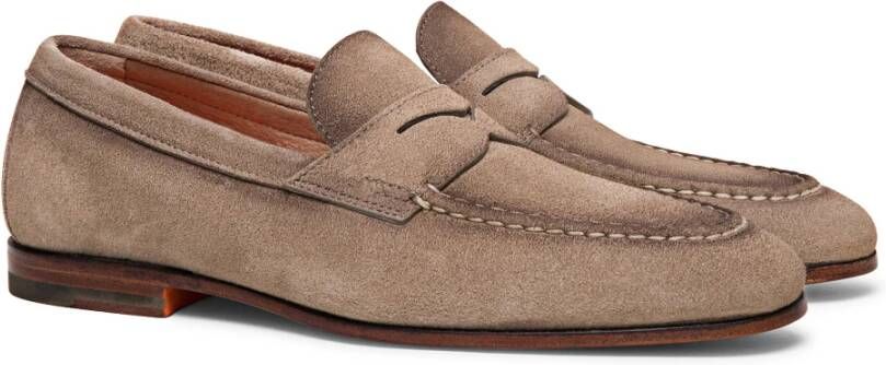 Santoni Loafers Beige Heren