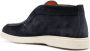 Santoni Blauwe Tonal-Stitching Leren Loafers Blauw Heren - Thumbnail 3