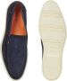 Santoni Blauwe Suède Loafers voor Heren Blue Heren - Thumbnail 4