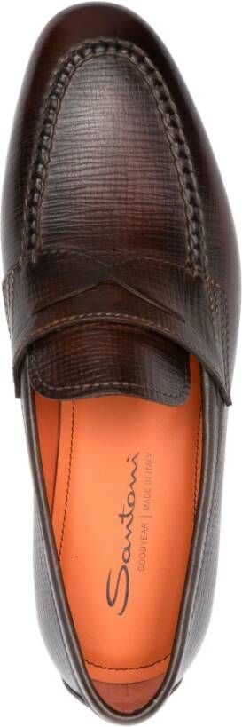 Santoni Loafers Brown Heren