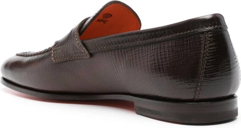 Santoni Loafers Brown Heren