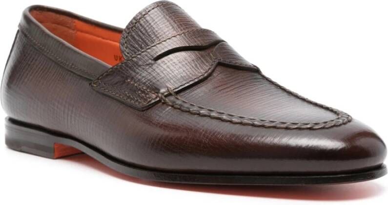 Santoni Loafers Brown Heren