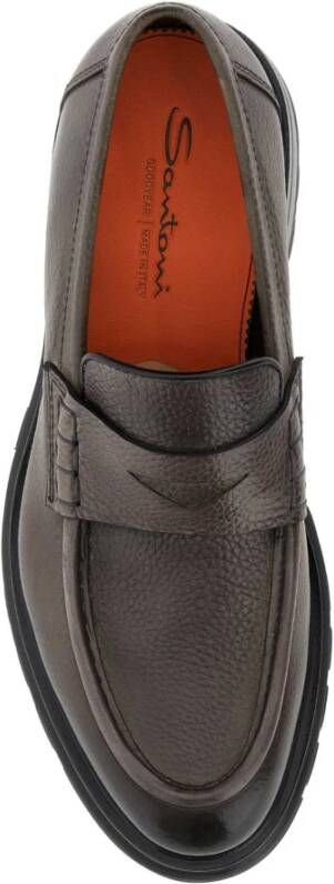 Santoni Loafers Gray Heren