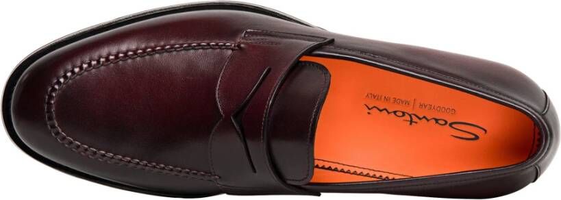 Santoni Loafers Red Heren