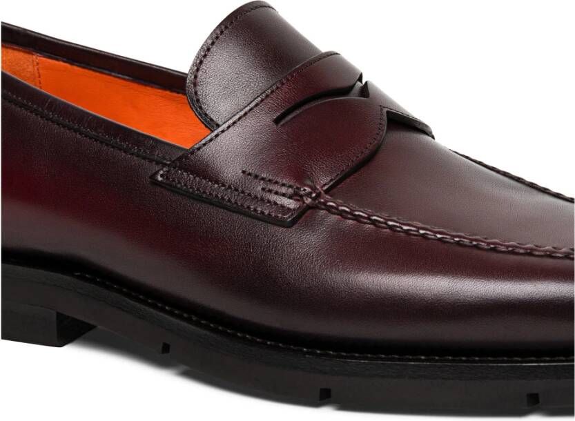 Santoni Loafers Red Heren