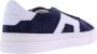 Santoni Donkerblauwe en witte dubbele gespschoen Blauw Heren - Thumbnail 7