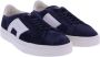 Santoni Donkerblauwe en witte dubbele gespschoen Blauw Heren - Thumbnail 8