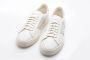 Santoni Moderne Grijze Leren Sneaker White Heren - Thumbnail 3