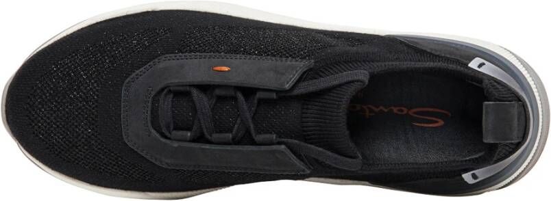 Santoni Nubuck Low Top Sneaker Black Dames