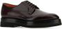 Santoni Leren veterschoenen in druivenkleur Red Heren - Thumbnail 2