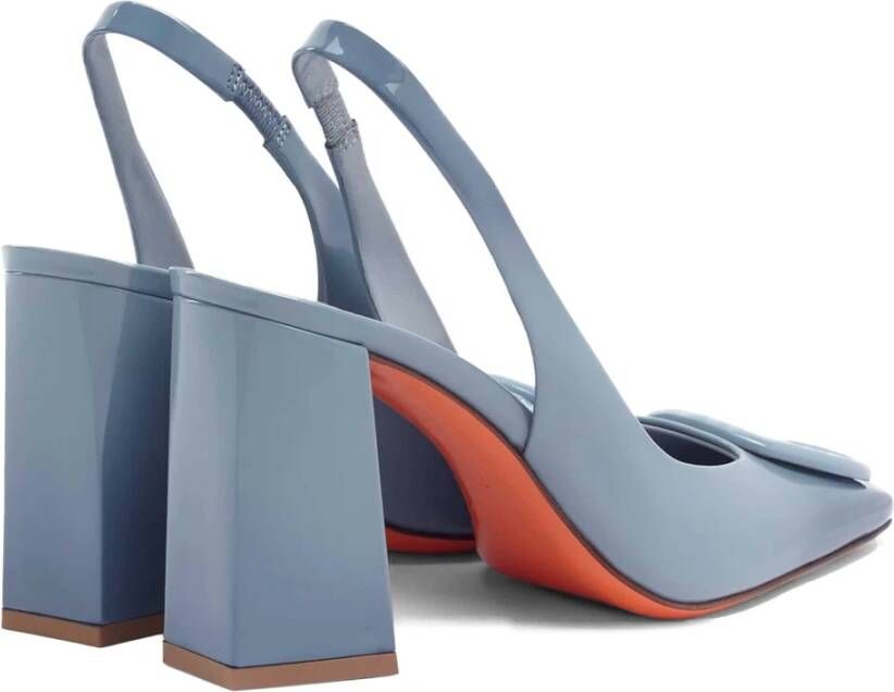 Santoni Peaches Slingback Sandalen Blue Dames