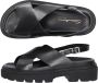 Santoni Sandals 59898 veal leather Zwart Dames - Thumbnail 2