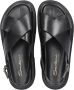 Santoni Sandals 59898 veal leather Zwart Dames - Thumbnail 3
