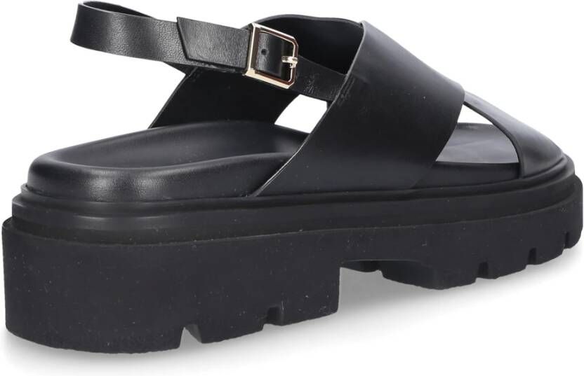Santoni Platte sandalen Zwart Dames