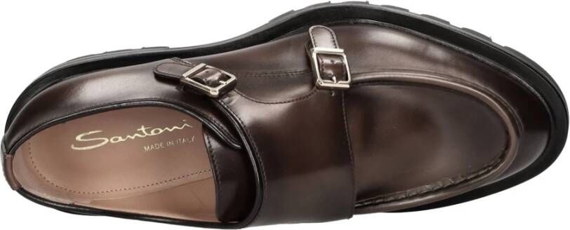 Santoni Platte schoenen Bruin