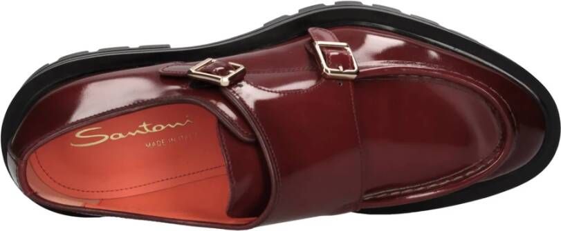 Santoni Platte schoenen Rood
