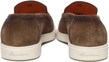 Santoni Platte schoenen voor vrouwen Brown Heren