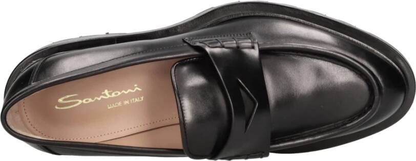 Santoni Platte schoenen Zwart