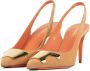 Santoni Middenbruine Suède Pumps Orange Dames - Thumbnail 2