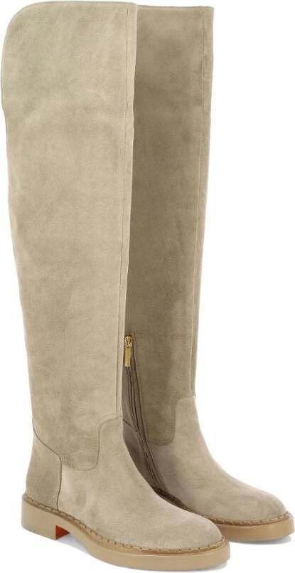 Santoni Rider Laarzen Beige Dames