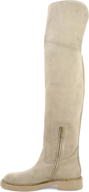 Santoni Rider Laarzen Beige Dames