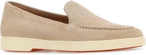 Santoni Sand Suede Yalta Loafers