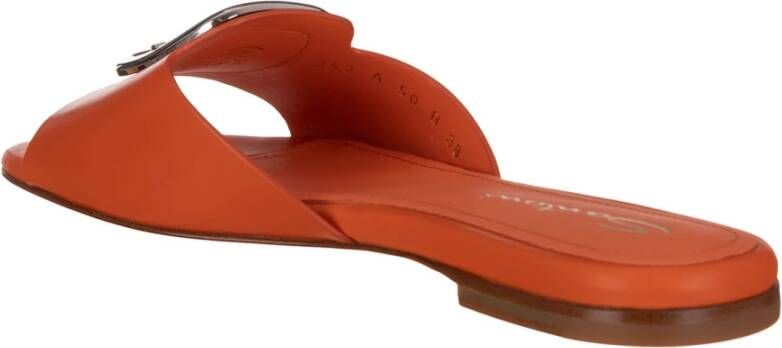 Santoni Zomerse Stijl Sliders Oranje Dames