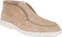 Santoni Suède Loafer met Decoratieve Stiksels en Logodetails Beige Heren - Thumbnail 6