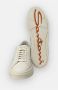 Santoni Sneakers met logo reliëf ronde neus en vetersluiting White Heren - Thumbnail 9